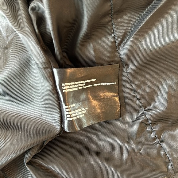 Bernardo Black leather jacket - Picture 6 of 6